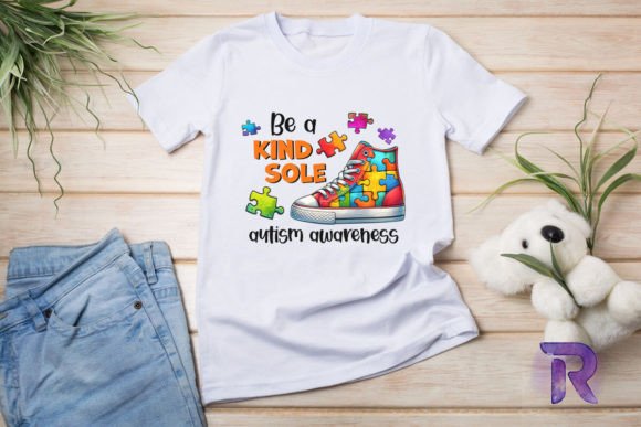 Download Be a Kind Sole Autism Puzzle Shoes PNG - Shoes Collection