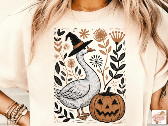 Download Floral Halloween Silly Goose Fall Png - Premium Bundle