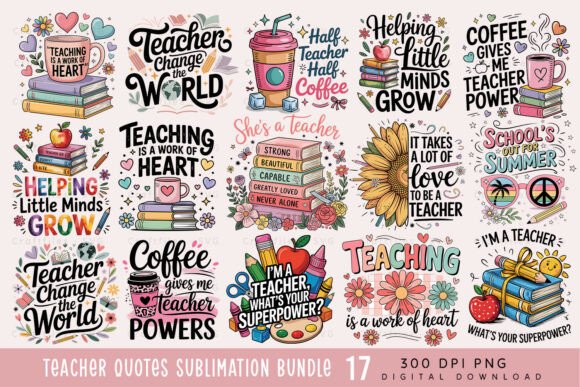 Download Teacher PNG Sublimation Bundle - Premium Bundle
